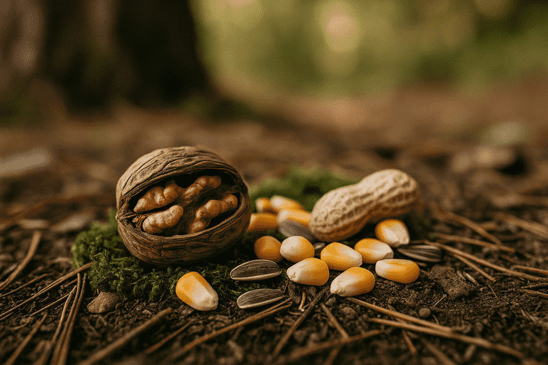 wild squirrel food