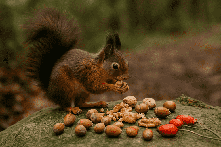 wild squirrel food